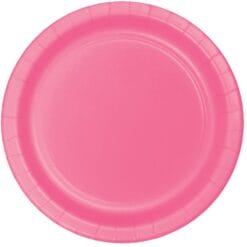Candy Pink Plate Paper 9" 24CT