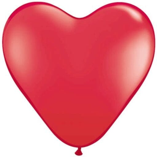 15&Quot; Hrt Red Latex Balloons 50Ct