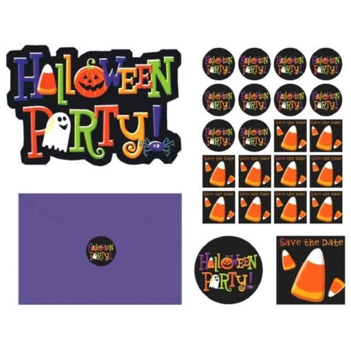 Invite P-Card Halloween Party 20Ct