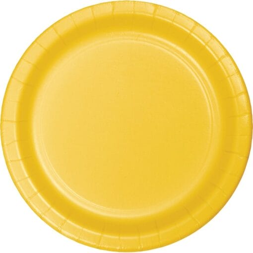 Sb Yellow Plate Paper Rnd, 10&Quot; 24Ct