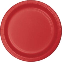 Classic Red Plate Paper RND 10" 24CT