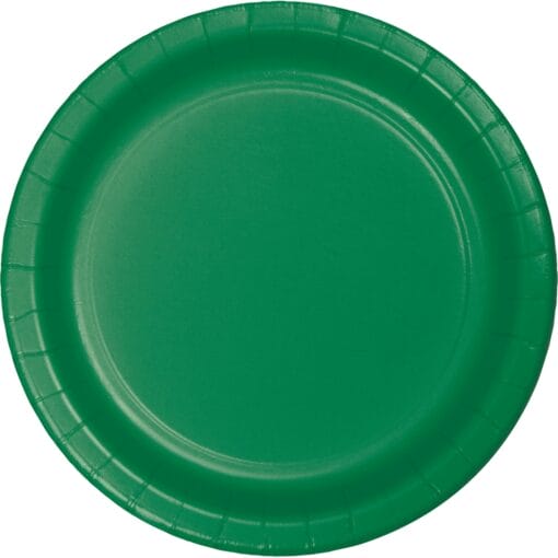 E Green Plate Paper Rnd 10&Quot; 24Ct