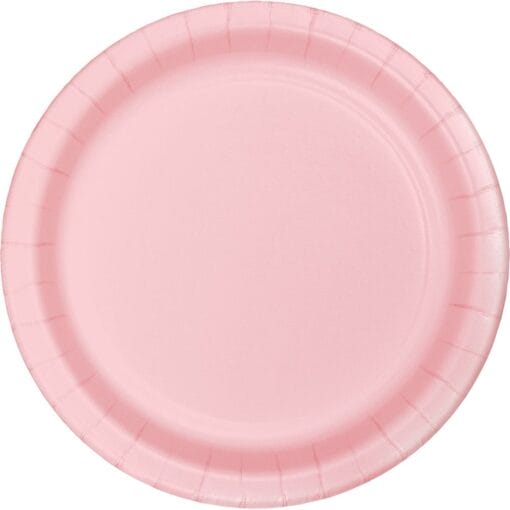Classic Pink Plate Paper Rnd, 10&Quot; 24Ct