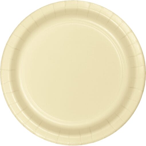 Ivory Plate Paper Rnd 10&Quot; 24Ct