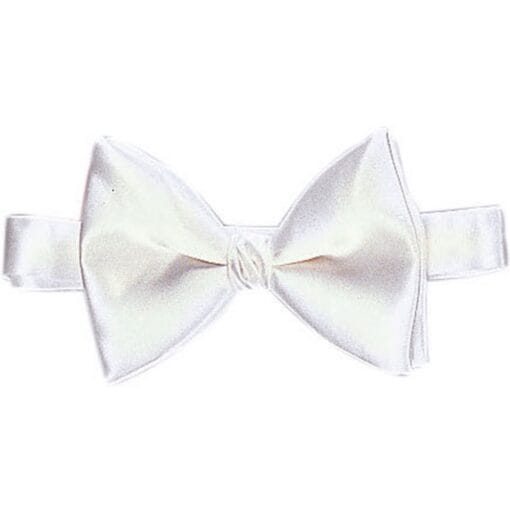 Bowtie White Satin W/Neckband