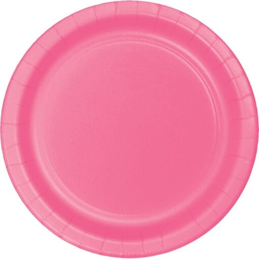Candy Pink Plate Paper Rnd, 10&Quot; 24Ct