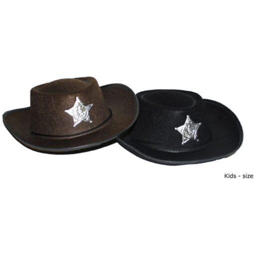 Cowboy Hat W/Badge Child Astd