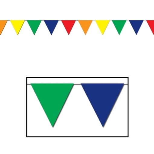 Outdoor Pennant Bnr 18&Quot;X30' Multi Color
