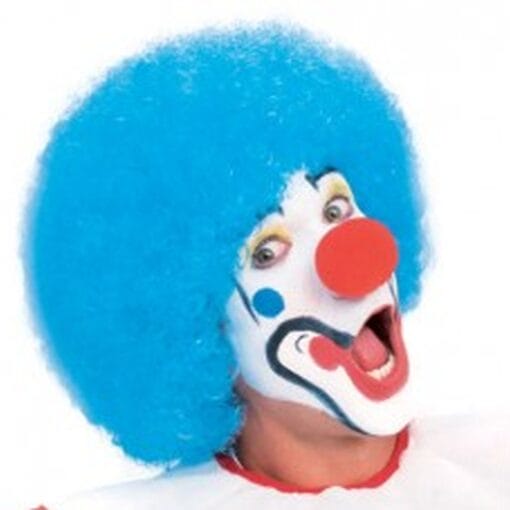 Clown Wig Light Blue Basic