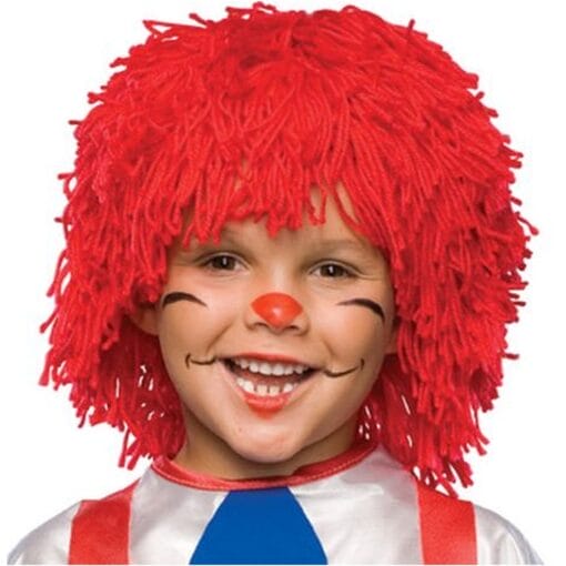 Red Rag Doll Wig Boy Child