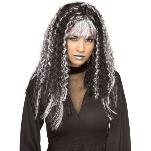 Sinister Crimp Wig Black/Silver