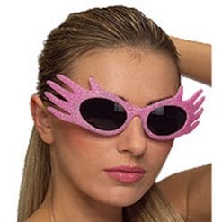 Pink Glittr Flame Glasses