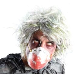 Nuclear Zombieman Wig Grey