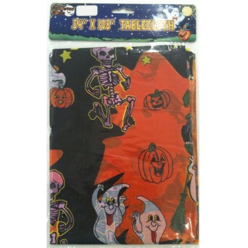 Halloween Tablecover Plastic 54X108 Astd