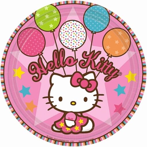 Hello Kitty Blln Dreams Plates 9&Quot; 8Ct