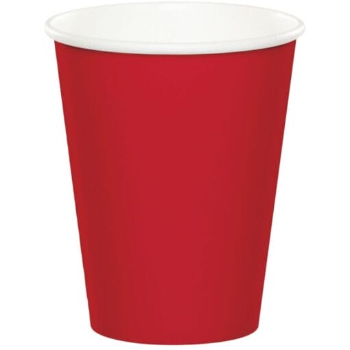 Classic Red Cups Paper 9Oz 24Ct