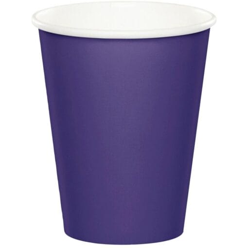 Purple Cups Paper 9Oz 24Ct