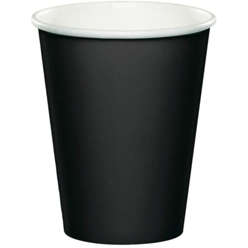 Black Cups Paper 9Oz 24Ct