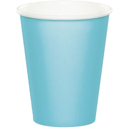 Pastel Blue Cups Paper 9Oz 24Ct