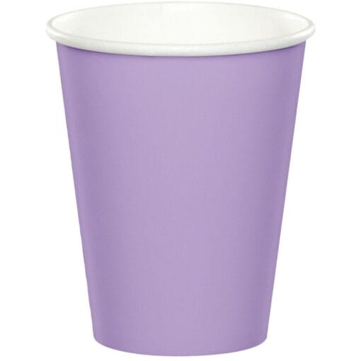 Lavender Cups Paper 9Oz 24Ct