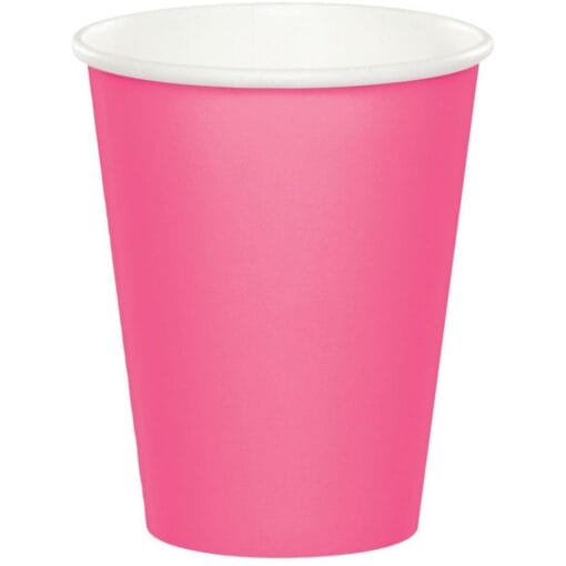 Candy Pink Cups Paper 9Oz 24Ct
