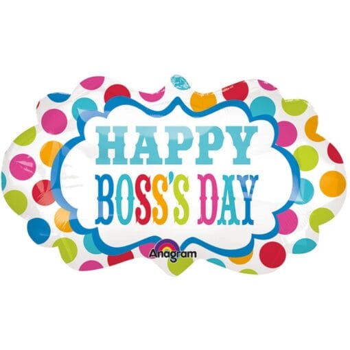 27&Quot; Shp Boss'S Day Dots Marquee Foil