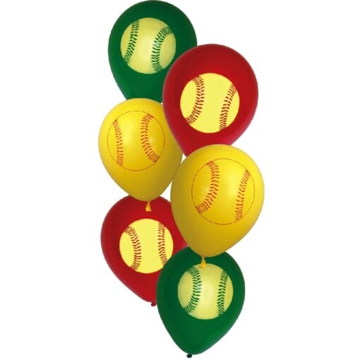 Fastpitch Latex Balloons 12&Quot; 6Ct