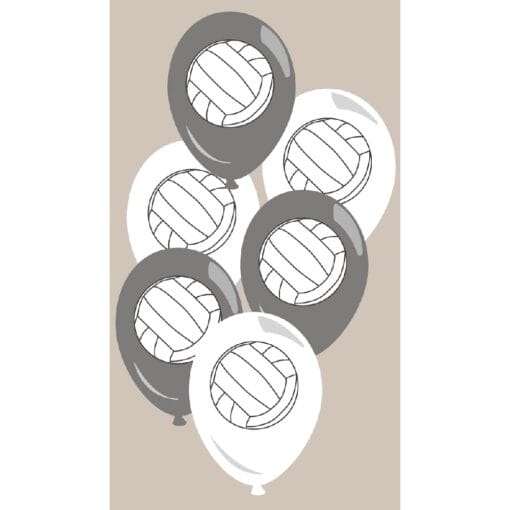 Volleyball Latex Balloons 12&Quot; 6Ct