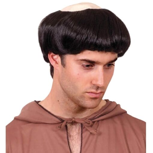 Monk Wig With Bald Spot
