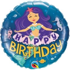 18" RND Mermaid Hpy Bdy Foil Balloon