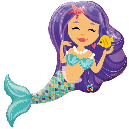 38&Quot; Shp Mermaid Foil Balloon