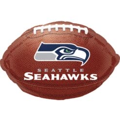 18" SHP Football BRN w/Seahawks Logo BLN