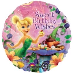 17" RND Tinkerbell Hbday Wishes HX Foil
