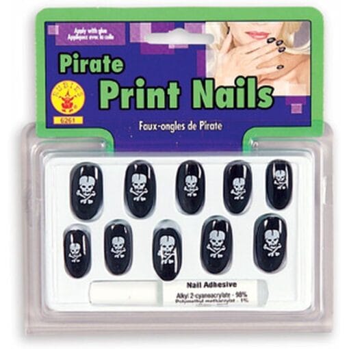 Nails Pirate Print