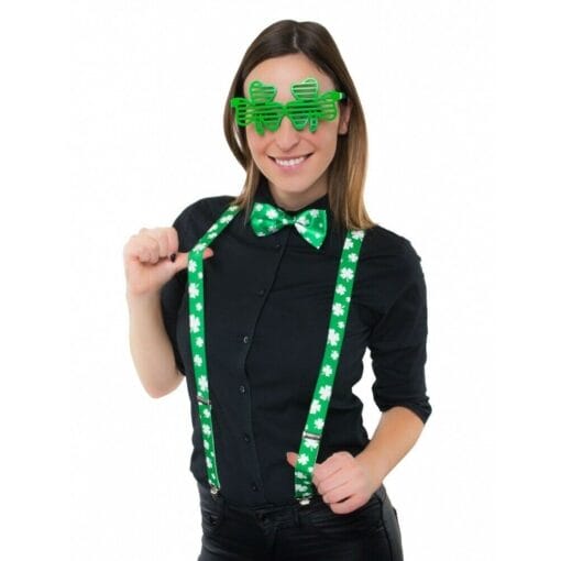 St Patrick'S Glasses/Suspenders/Bowtie