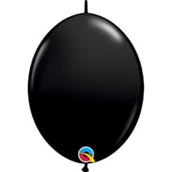 12" Qlink Onyx Black Latex Balloons 50CT