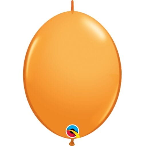 12&Quot; Qlink Orange Latex Balloons 50Ct