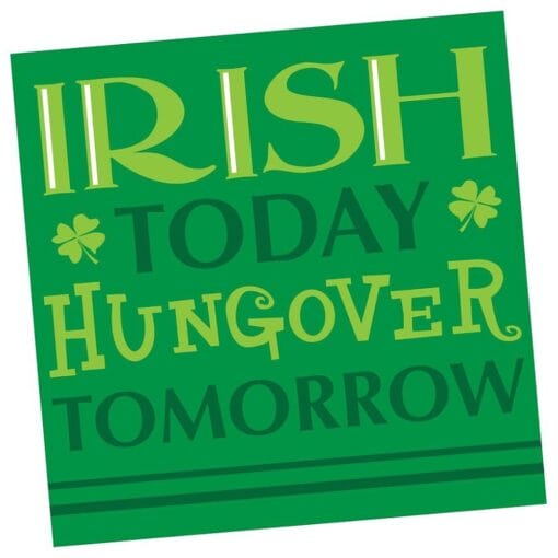 Irish Today... Napkins Beverage 18Ct
