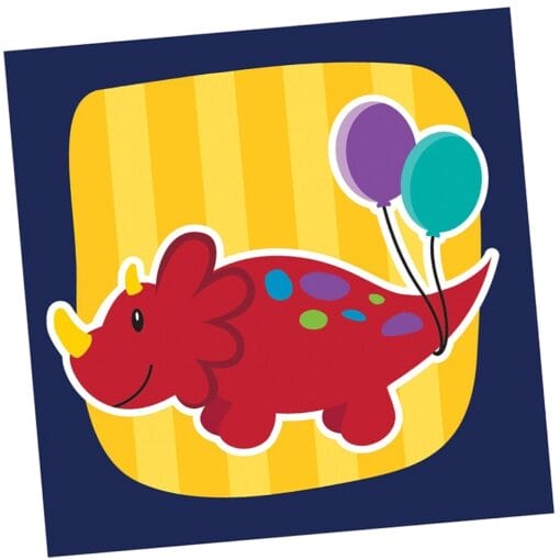 Little Dino Party Napkins Beverage 16Ct