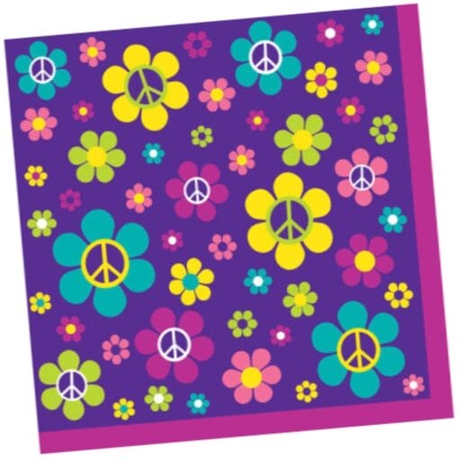 Groovy Girl Party Napkins Beverage 16Ct