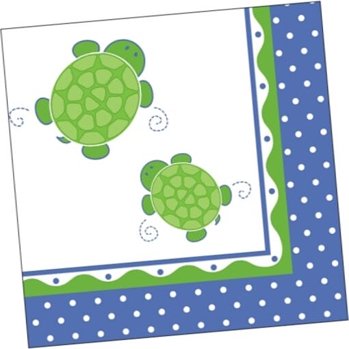 Mr Turtle Napkins Lunch 3P 16Ct