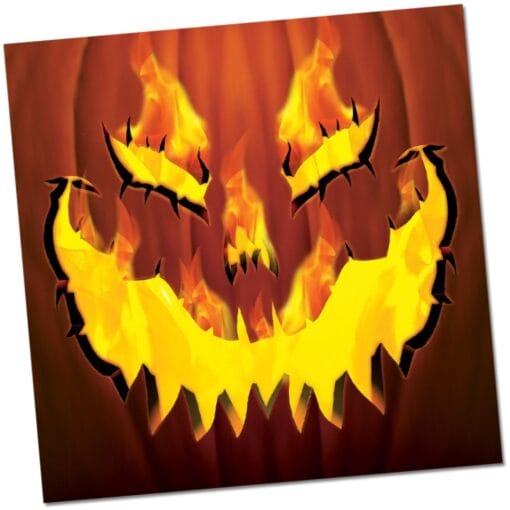 Fiery Pumpkin Napkins Lunch 3P 16Ct