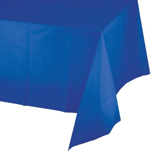 Cobalt Blue Tablecover 54X108 Plastic