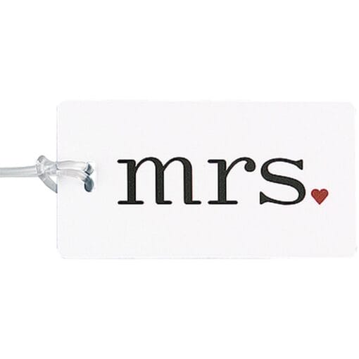 &Quot;Mrs.&Quot; Luggage Tag