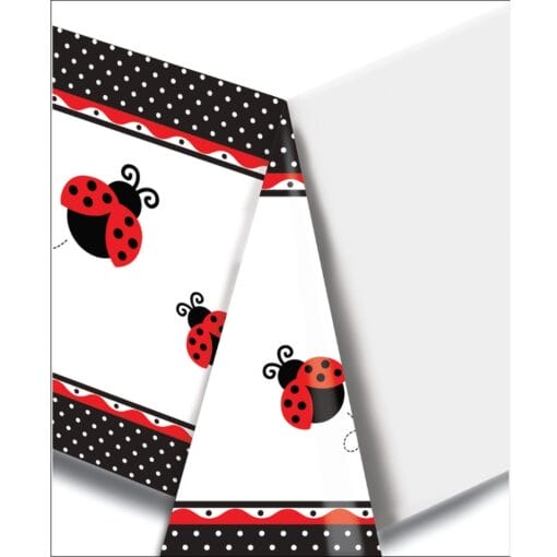 Ladybug Border Tablecover Plastic 54X108