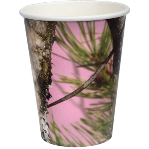 Pink Camo Cups Hot/Cold 12Oz 8Ct