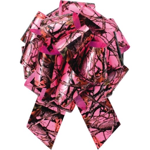 Pink Camo Pull-Bow 8&Quot; 1Ct