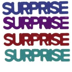 Word Surprise Multi Color Confetti 1/2oz