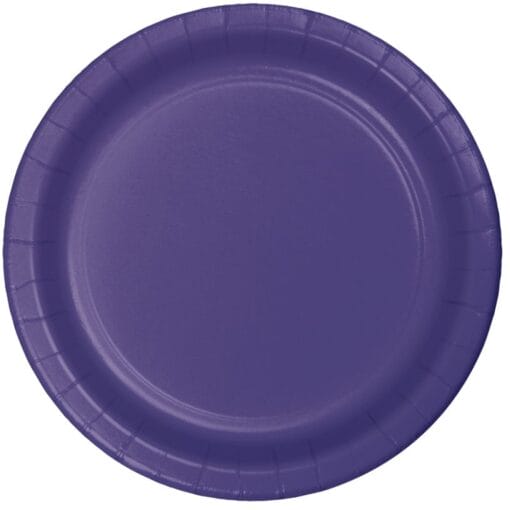 Purple Plate Paper 7&Quot; 24Ct