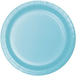 Pastel Blue Plate Paper 7" 24CT